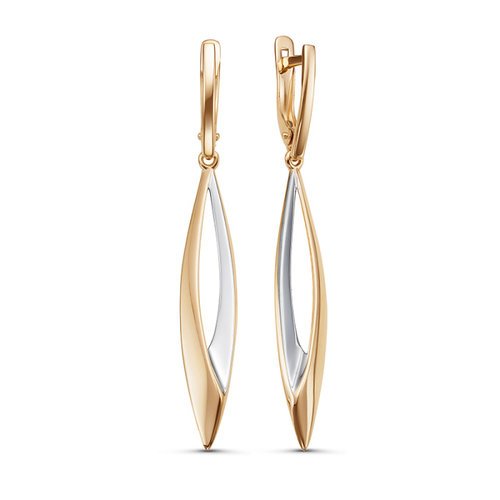 

Серьги подвески из комбинированного золота Yahont 237960, 237960