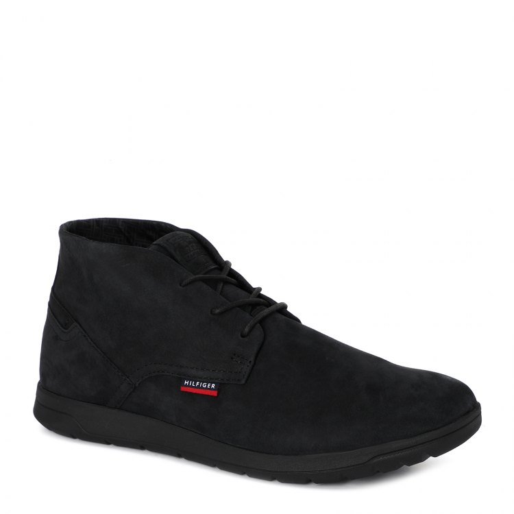 фото Мужские ботинки tommy hilfiger lightweight nubuck hybrid boot fm0fm03773 цв. черный 42 eu