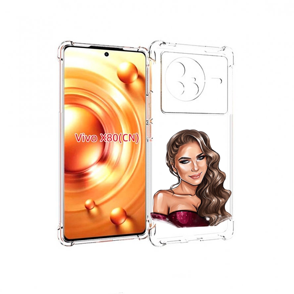 

Чехол Mypads Девушка-С-Улыбкой Женский Для Vivo X80, Прозрачный, Tocco