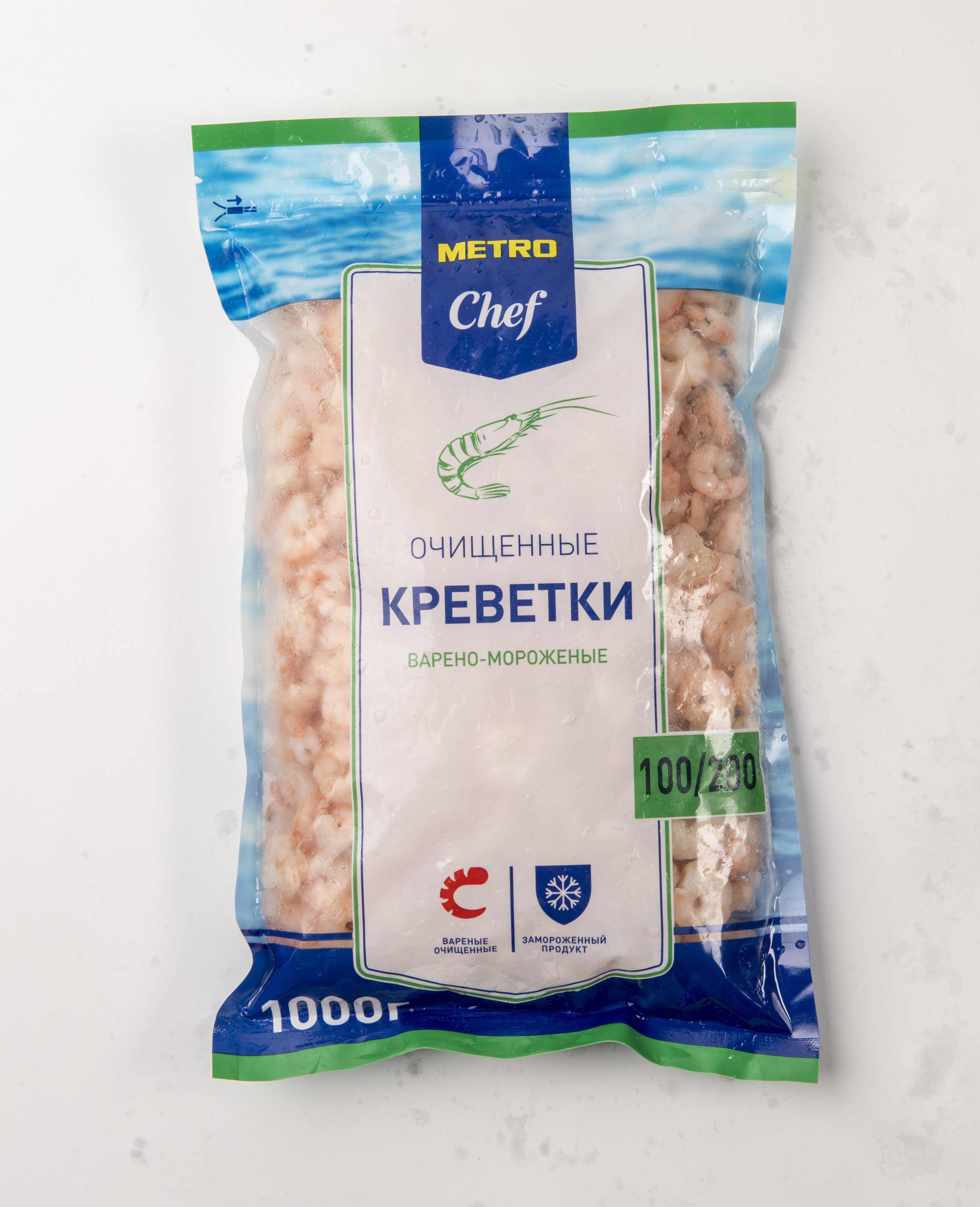 

Креветки Metro Chef, замороженные, без заправки, очищенные, BIO, 1000 гр