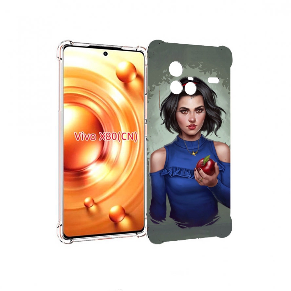 

Чехол Mypads Девушка-С-Яблоком Женский Для Vivo X80, Прозрачный, Tocco