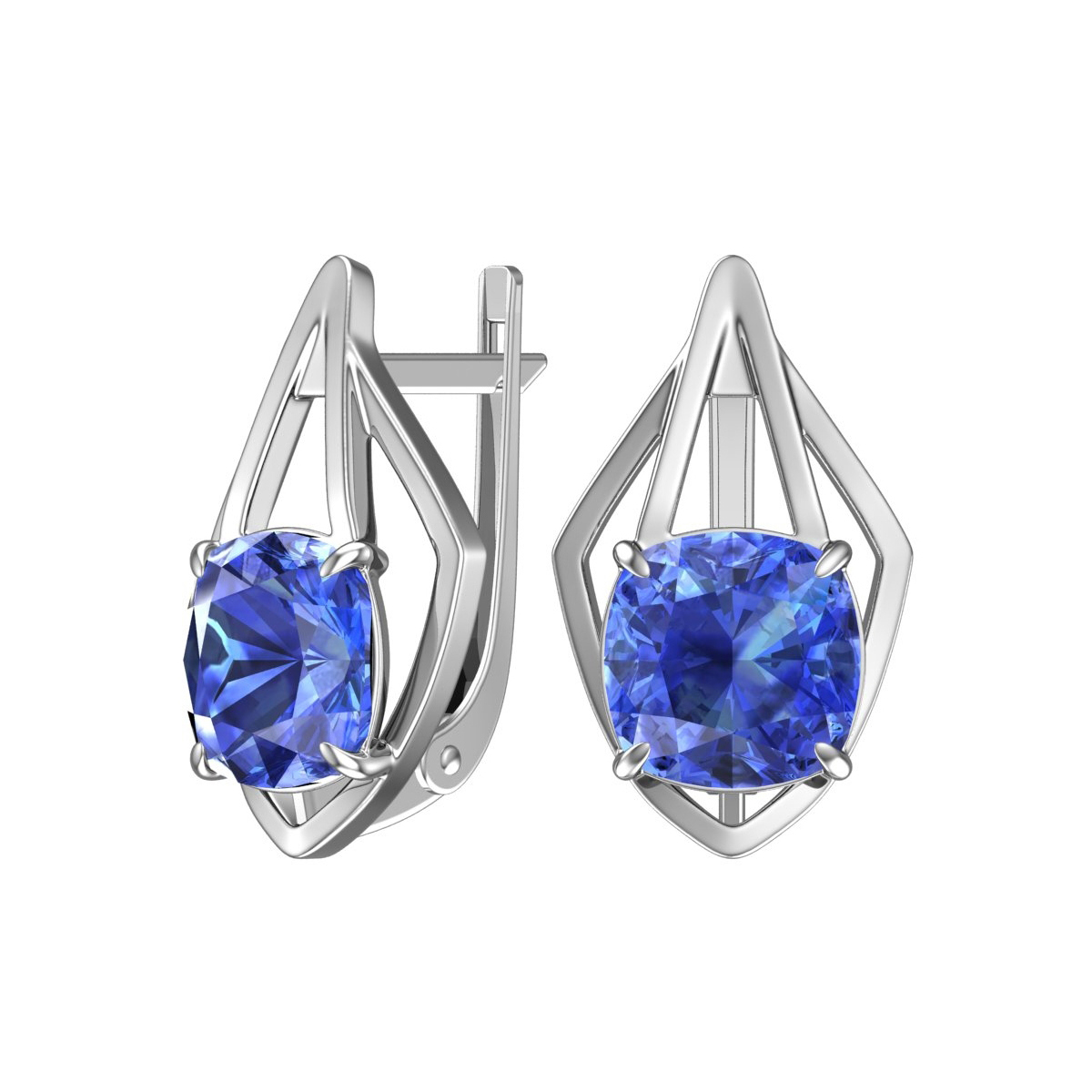 

Серьги из серебра ЯХОНТ Ювелирный 252359, кварц, 252359