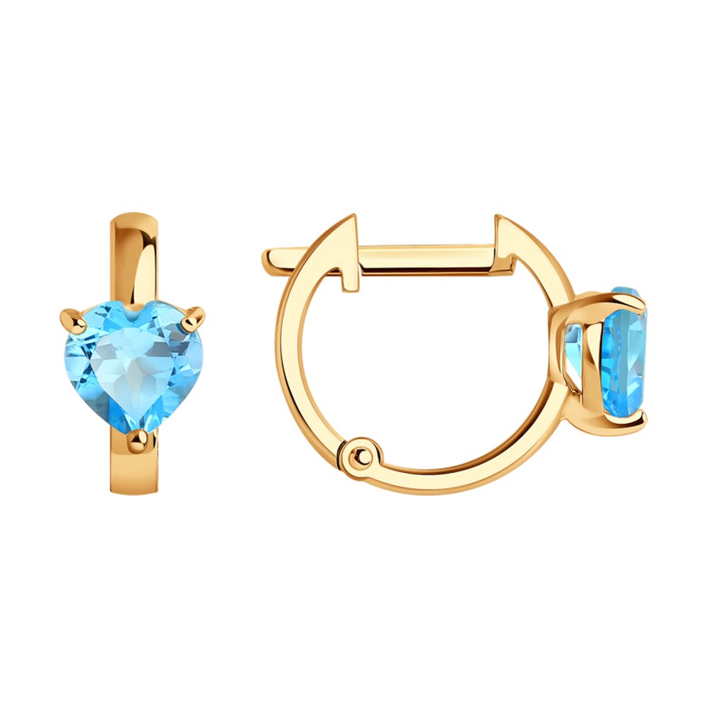 

Серьги из желтого золота с топазом Yahont 238200, 238200