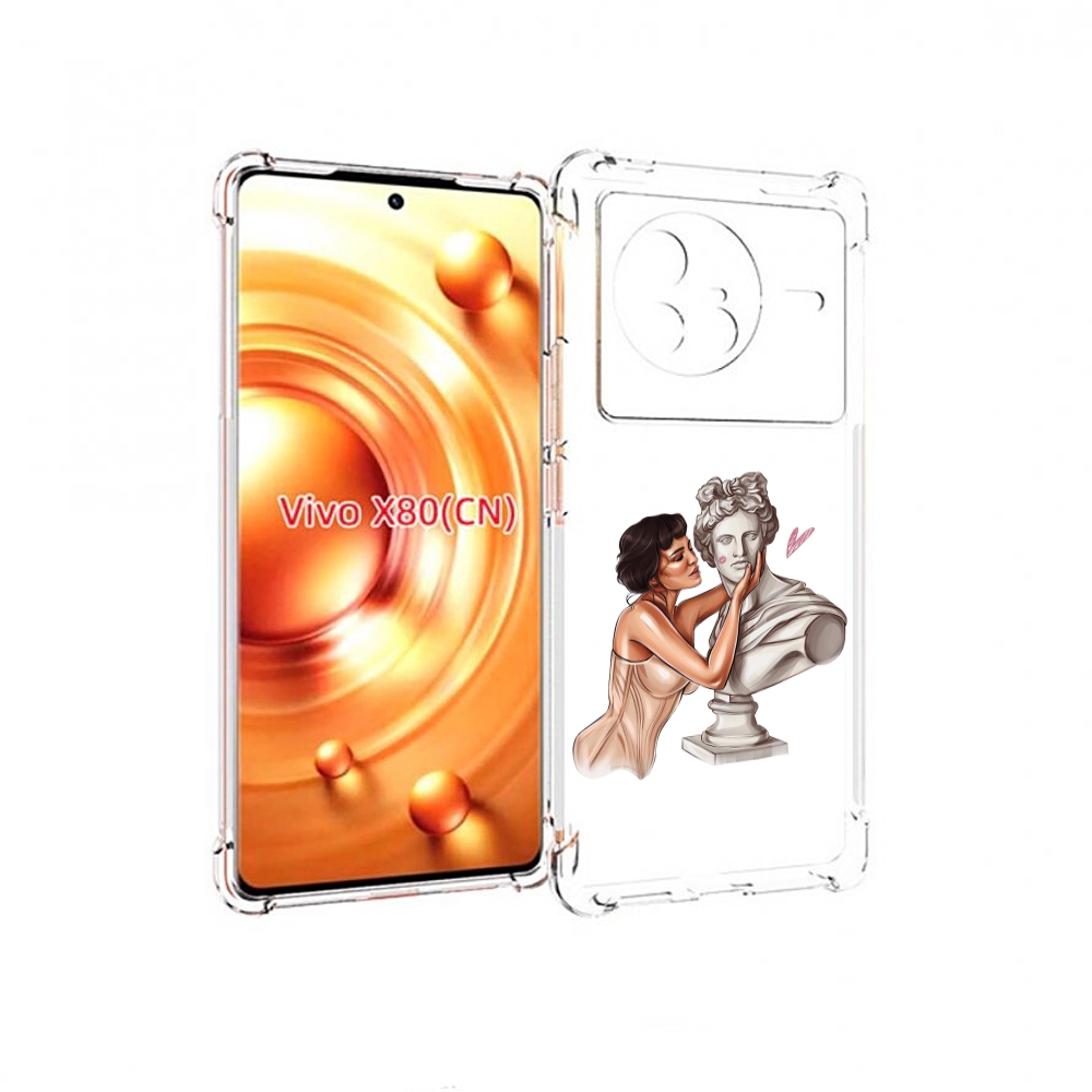 

Чехол Mypads Девушка-Со-Статуей Женский Для Vivo X80, Прозрачный, Tocco