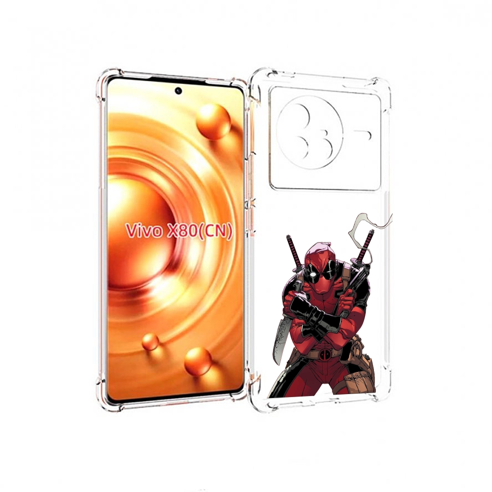 

Чехол Mypads Дедпул-Подмигивает Для Vivo X80, Прозрачный, Tocco