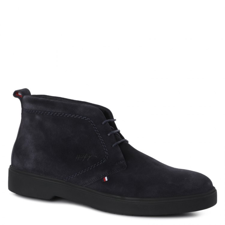 фото Мужские ботинки tommy hilfiger classic suede lace boot fm0fm03779 цв. темно-синий 40 eu