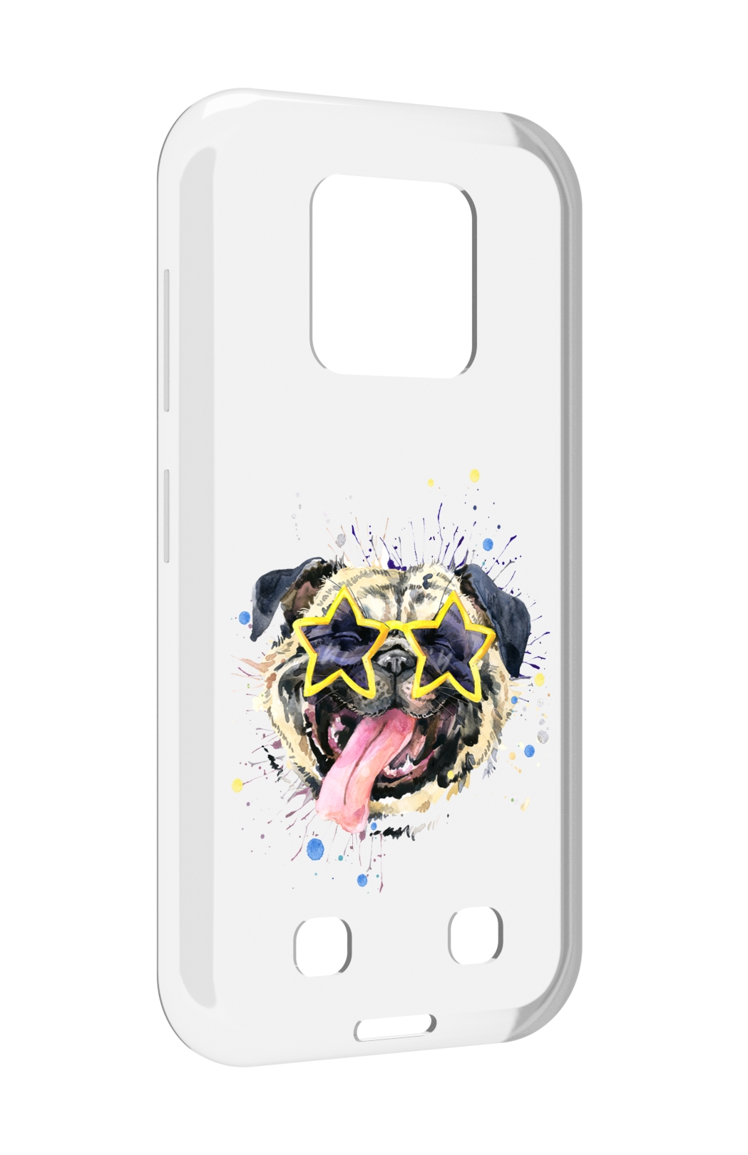 

Чехол MyPads мопс боксер для Oukitel WP18, Прозрачный, Tocco