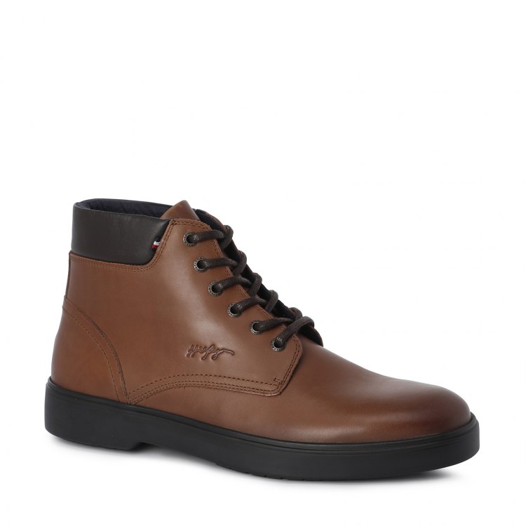 фото Мужские ботинки tommy hilfiger classic warm lth lace boot цв. светло-коричневый 44 eu