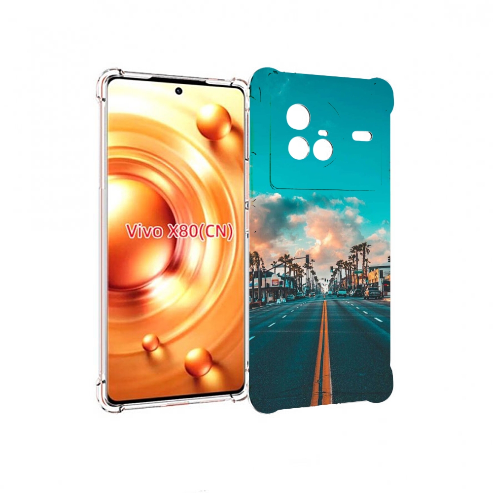 

Чехол Mypads Дорога-В-Лос-Анджелес Для Vivo X80, Прозрачный, Tocco