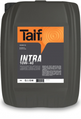 

TAIF Масло дизельное INTRA API CI-4/SL 10W40 п/синт.20л TAIF