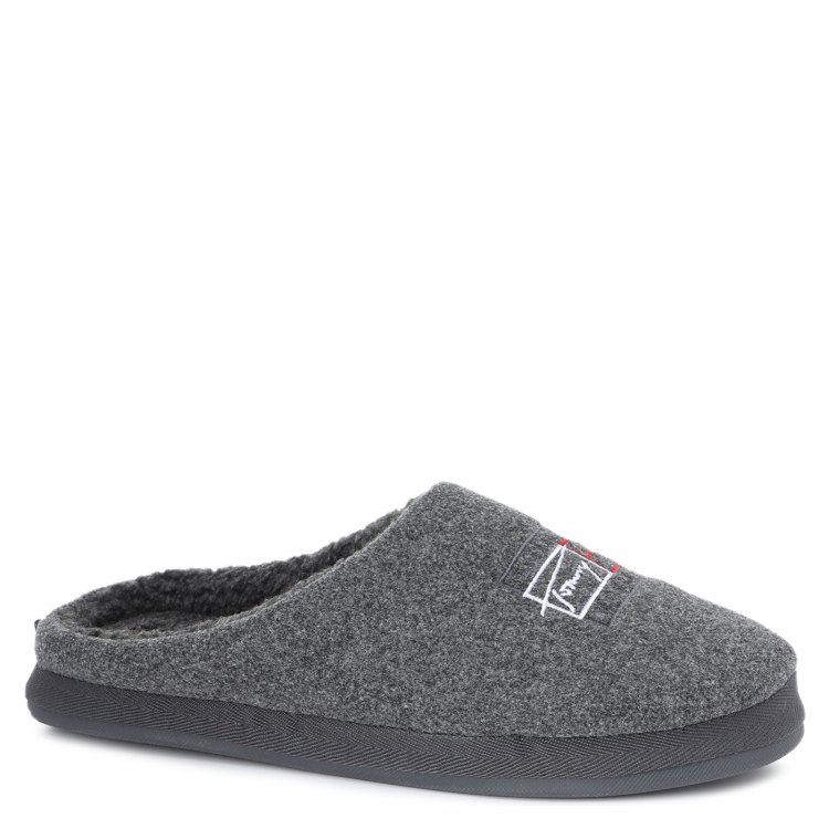 

Мужские тапочки TOMMY HILFIGER TH ESTABLISHED HOMESLIPPER цв. темно-серый 43-44 EU, FM0FM03802