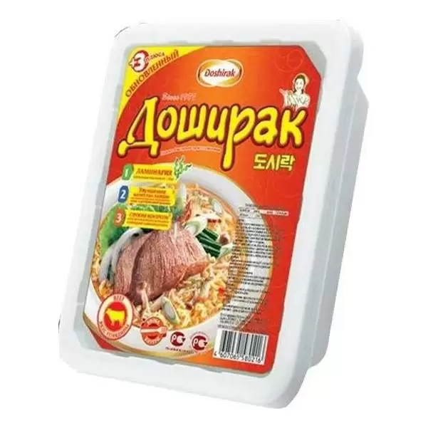 

Лапша Doshirak со вкусом говядины, 90 г х 8 шт, Лапша Доширак говядина 90г*8 шт
