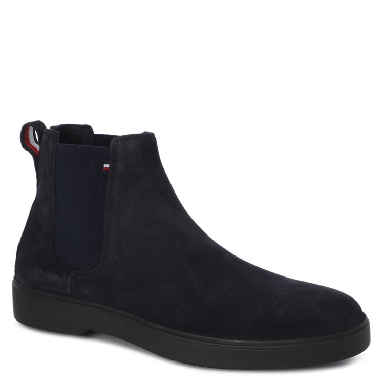 фото Мужские ботинки челси tommy hilfiger classic suede chelsea цв. темно-синий 40 eu