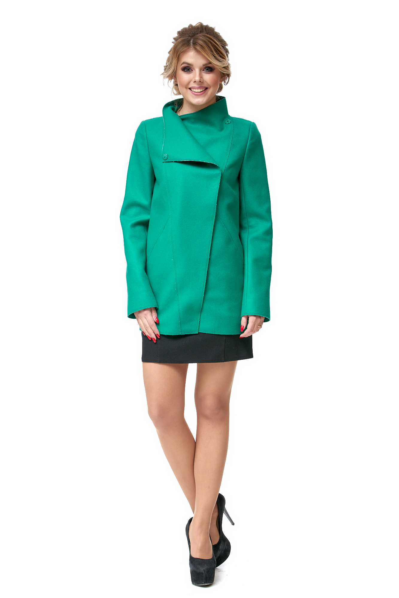 

Пальто женское МОСМЕХА 8002635 зеленое 46 RU, Зеленый, 8002635