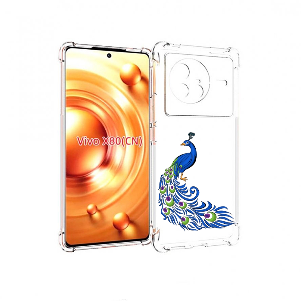 

Чехол Mypads Жарптица-Голубая Для Vivo X80, Прозрачный, Tocco