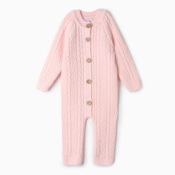 

Комбинезон детский, цвет розовый, рост 56-62 см