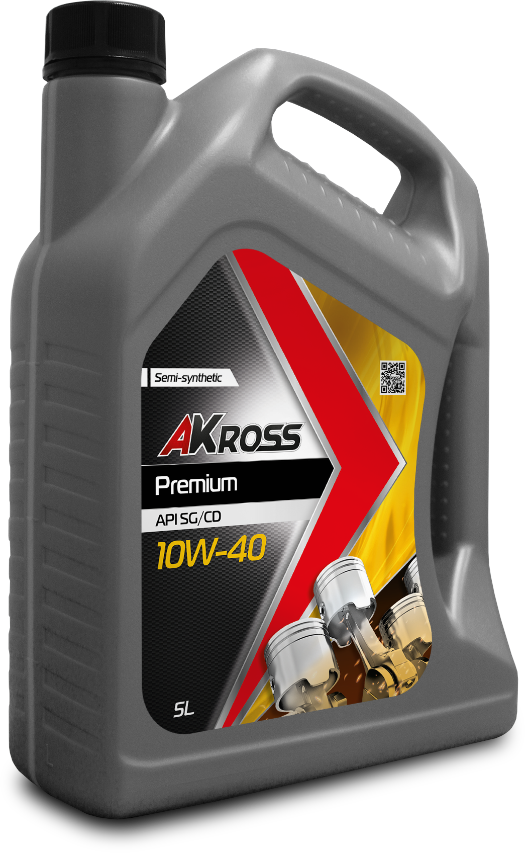 фото Akross моторное масло akross 10w-40 premium sg/cd 5 л бензин