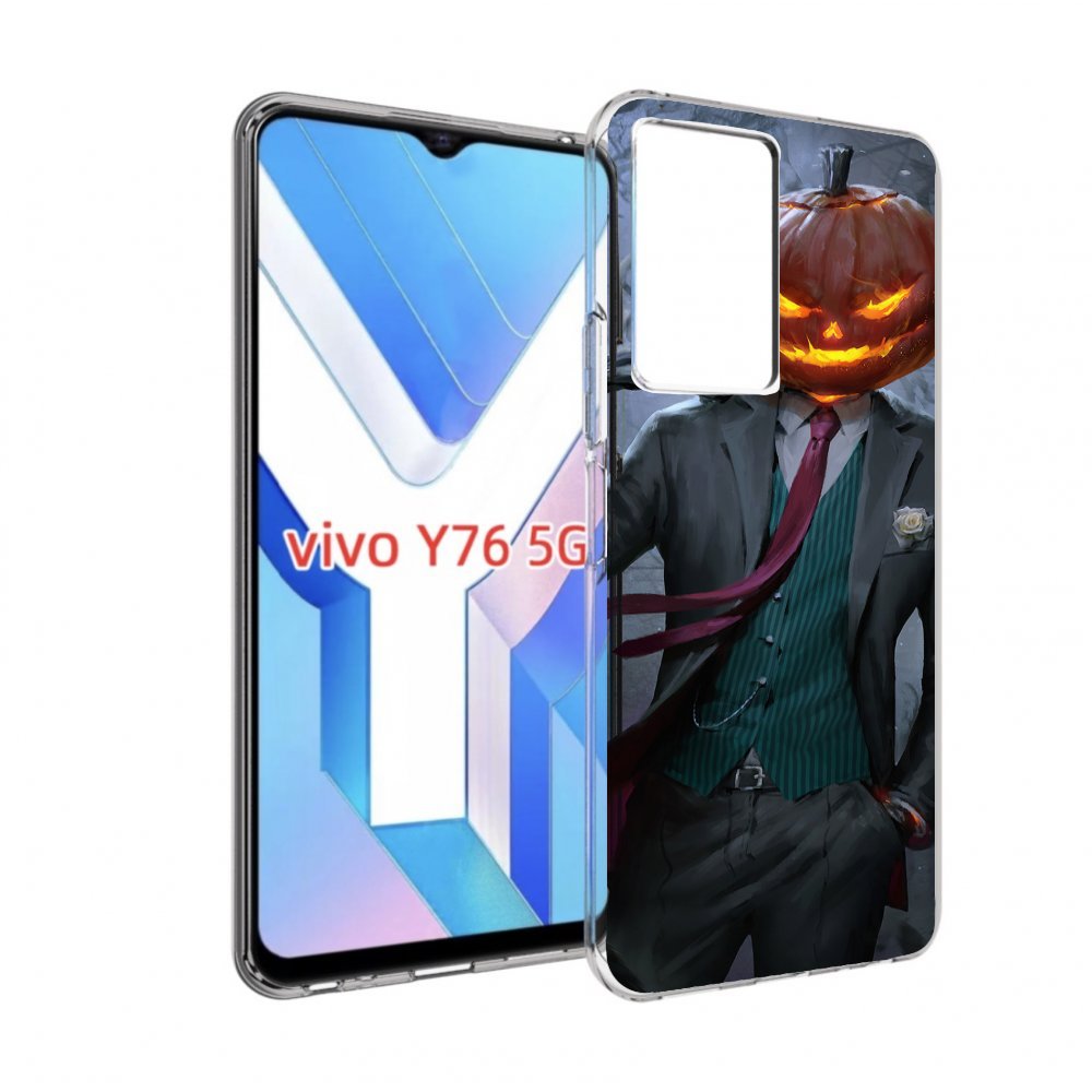 

Чехол MyPads Тыква-убийца для Vivo Y76 5G, Прозрачный, Tocco