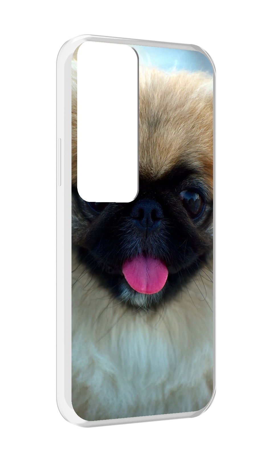 

Чехол MyPads пекинез для Tecno Pova Neo 2, Прозрачный, Tocco