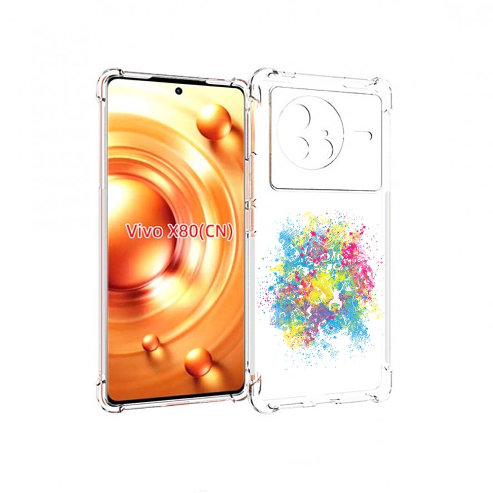 

Чехол Mypads Акварель Абстракция Для Vivo X80, Прозрачный, Tocco