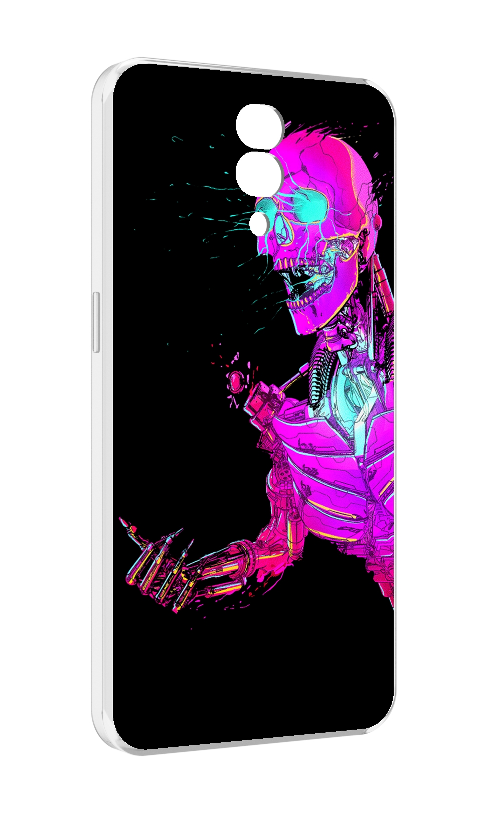 

Чехол MyPads скелет-робот-фиолетовый для Blackview BV7200, Прозрачный, Tocco