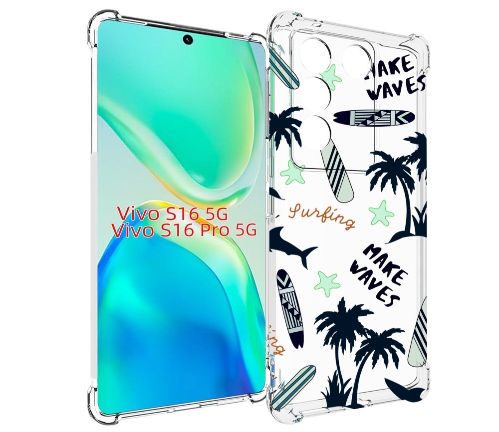 

Чехол MyPads пляжная-тематика для Vivo S16 5G/S16 Pro 5G/V27/V27 Pro, Tocco