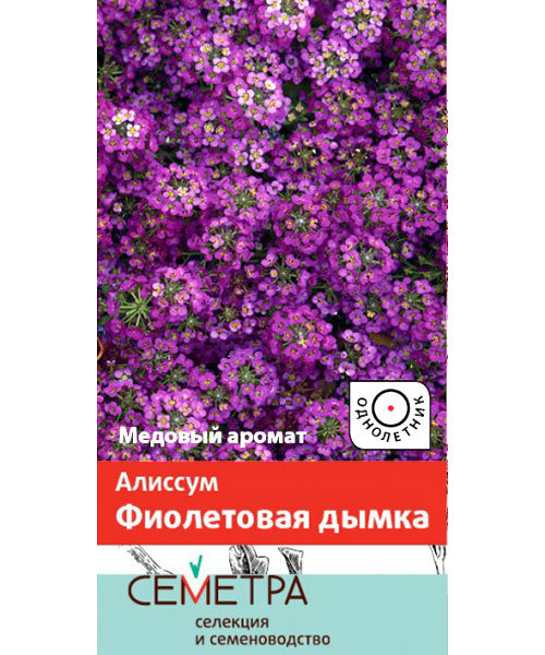 

Семена. "Алиссум. Фиолетовая дымка (Семетра)" (вес: 0,3 г)