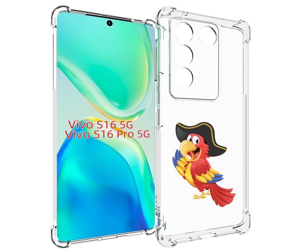 

Чехол MyPads попугай-пират для Vivo S16 5G/S16 Pro 5G/V27/V27 Pro, Tocco