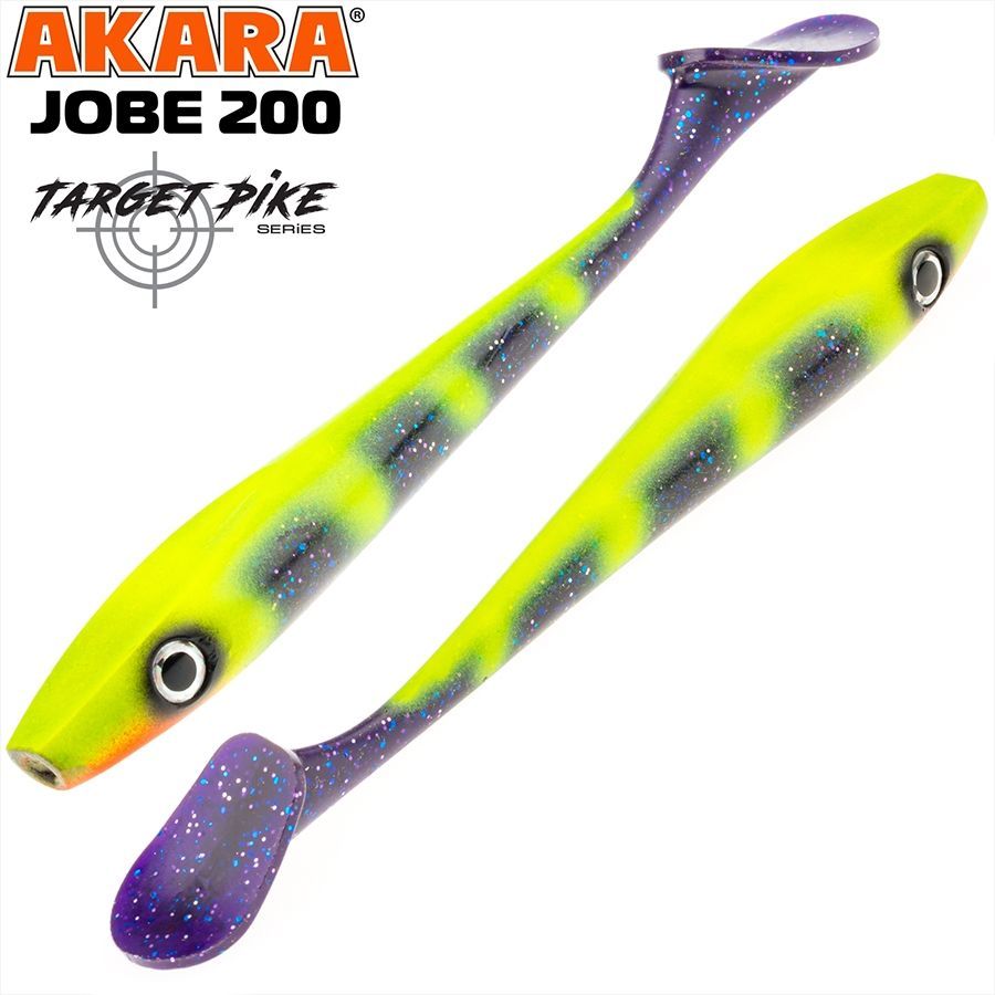 

Силиконовая приманка Akara Jobe Target Pike Big Bait J200-309-F2 2 шт, Jobe Target Pike Big Bait