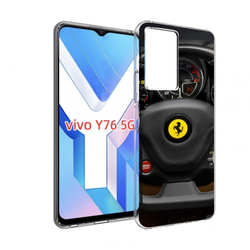 

Чехол MyPads Ферарри для Vivo Y76 5G, Прозрачный, Tocco