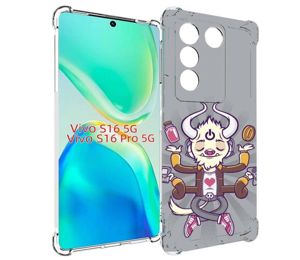 

Чехол MyPads рогатый любитель поиграть для Vivo S16 5G/S16 Pro 5G/V27/V27 Pro, Tocco
