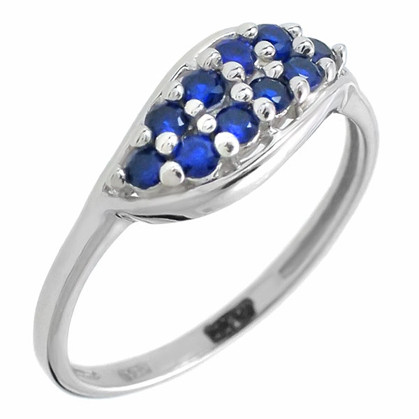 Кольцо из серебра с сапфиром р. 17.5 Balex Jewellery 1410931061