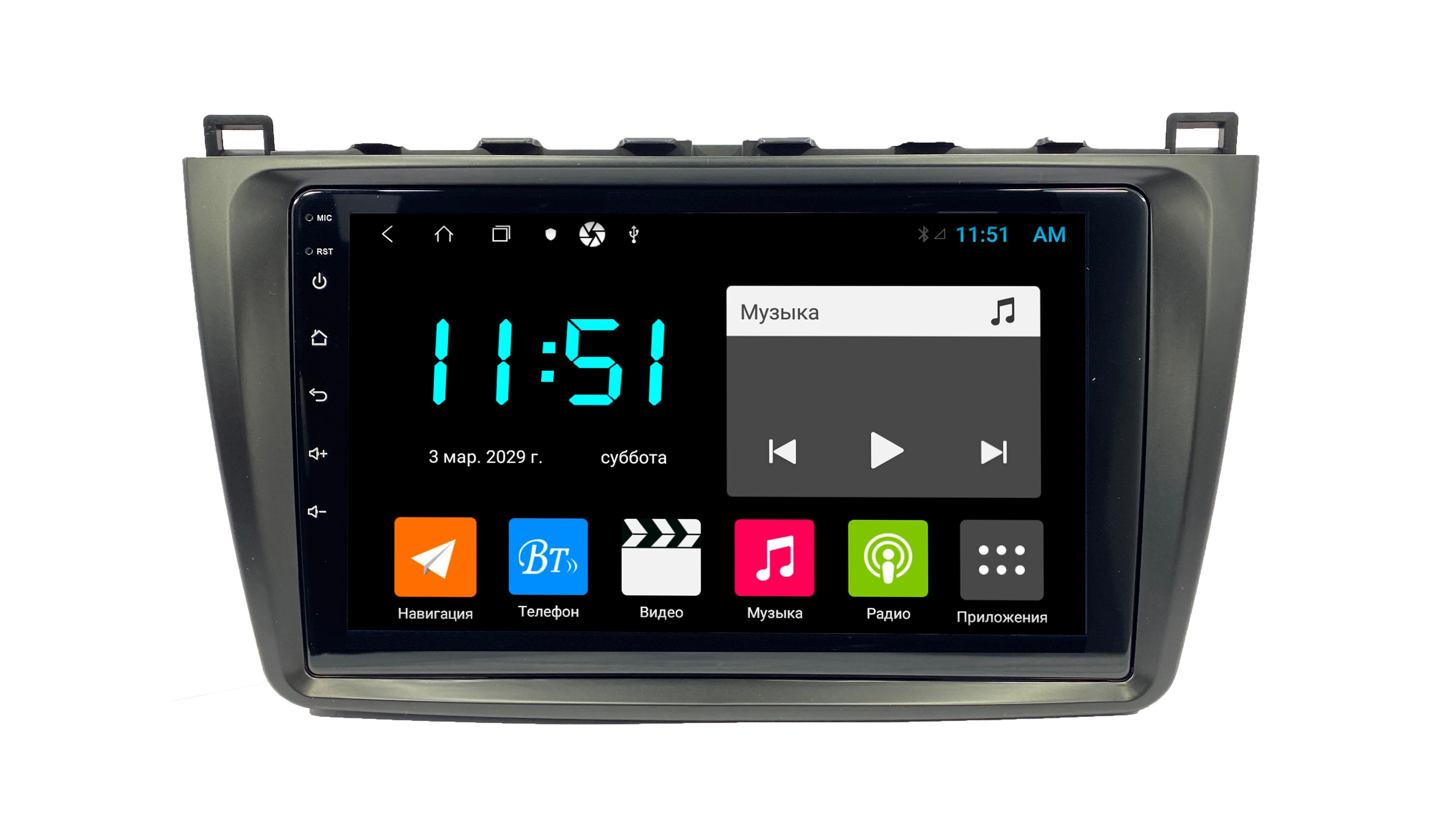 Штатная автомагнитола Zenith Mazda 6 2015-2017 Android 12 464GB Мультируль ШГУ 3474900₽