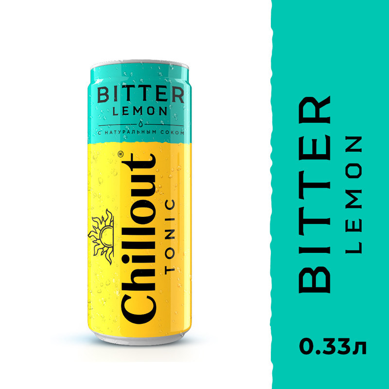 Газированный напиток Chillout Bitter Lemon 0,33 л