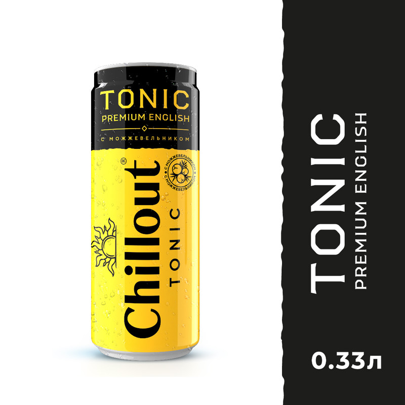 

Газированный напиток Chillout Premium English Tonic 0,33 л