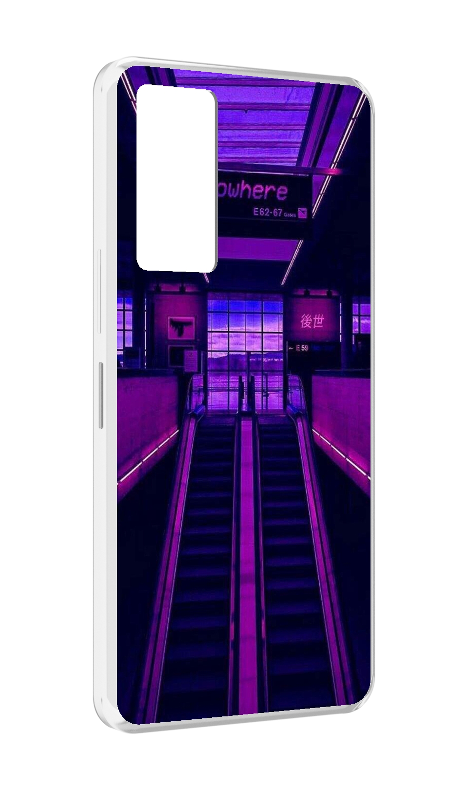 

Чехол MyPads фиолетовый эскалатор для Infinix Note 11, Прозрачный, Tocco