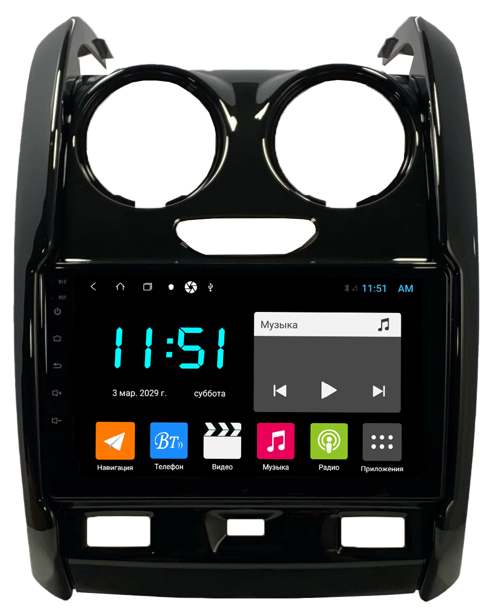 Штатная автомагнитола Zenith Lada Largus Cross 2021-2023 Android 12 464GB планшет 3177300₽