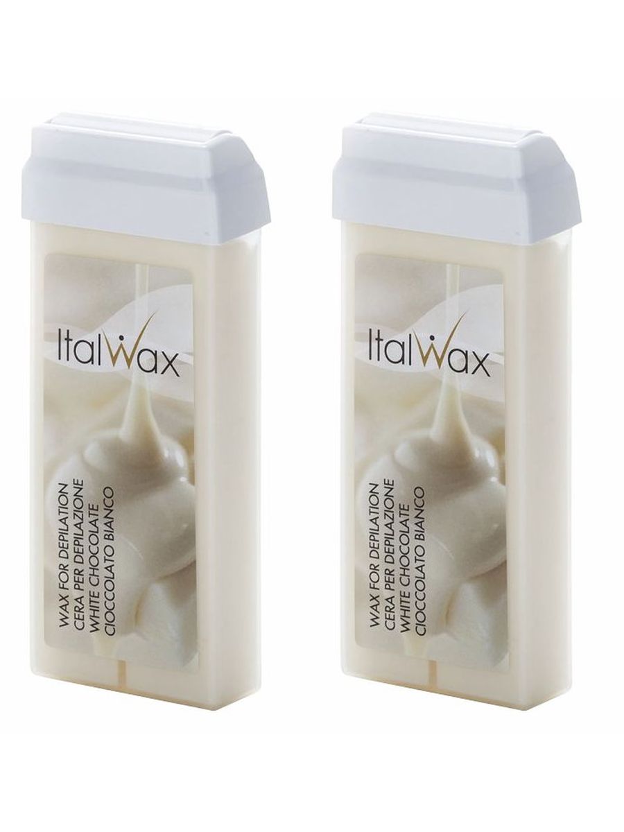 Набор Воск ITALWAX в картридже Белый шоколад 100 мл. x 2 шт. воск для депиляции italwax жидкий теплый в банке удаление волос белый шоколад 800 мл