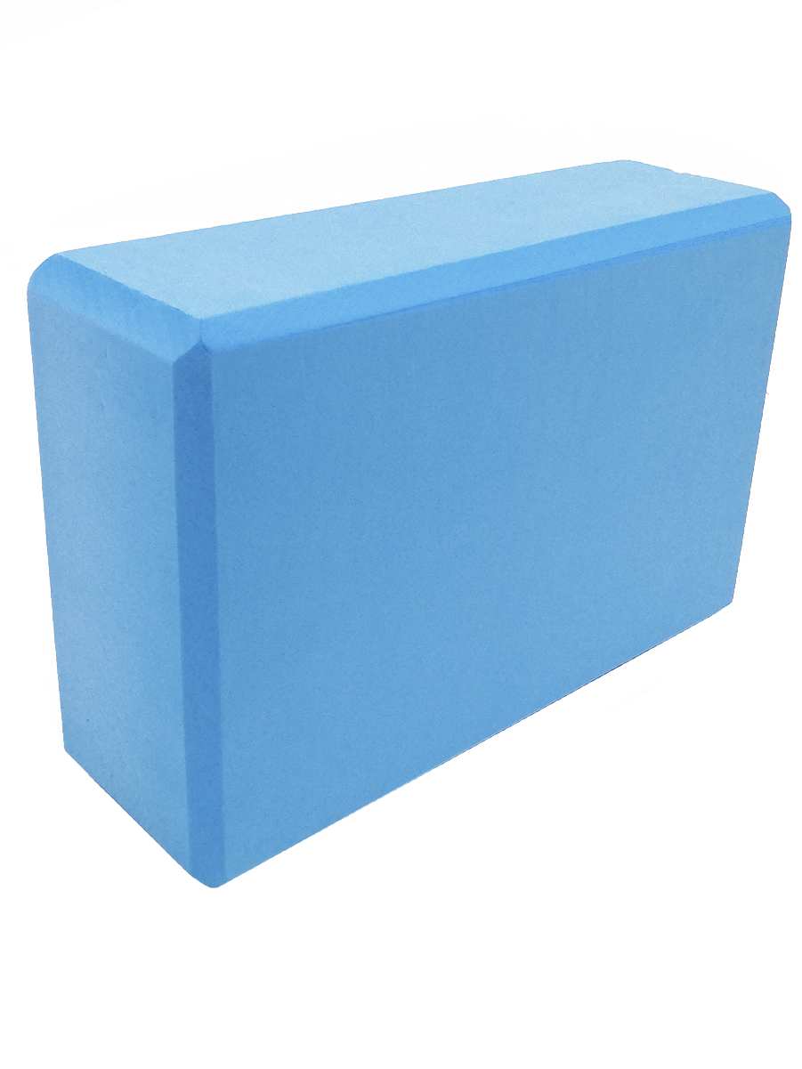 Блок (кирпич) для йоги EVA, 230х150х75 мм, голубой