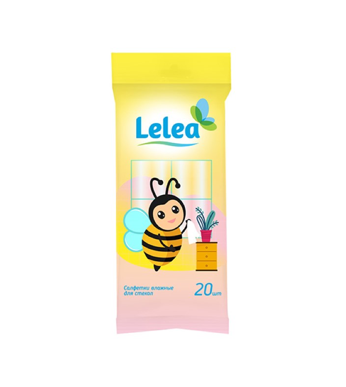 

Салфетки Lelea для стекол и зеркал 20 шт.