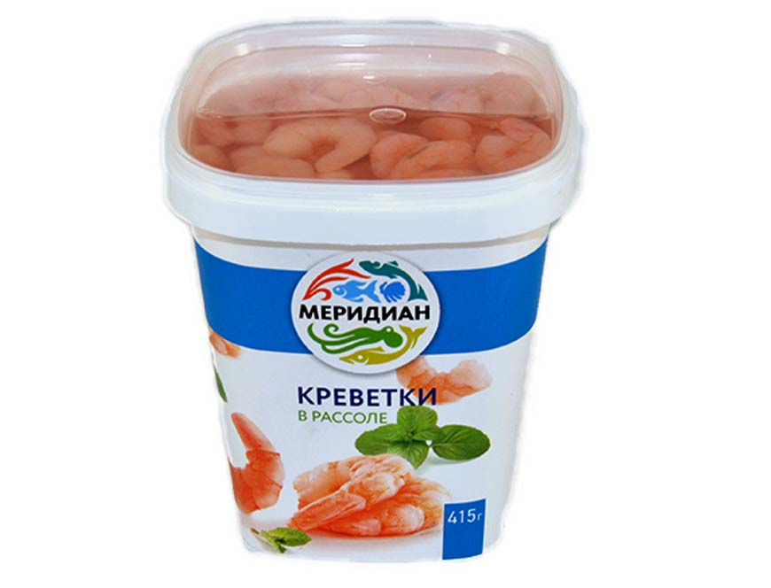 

Креветки Меридиан в рассоле 415 г