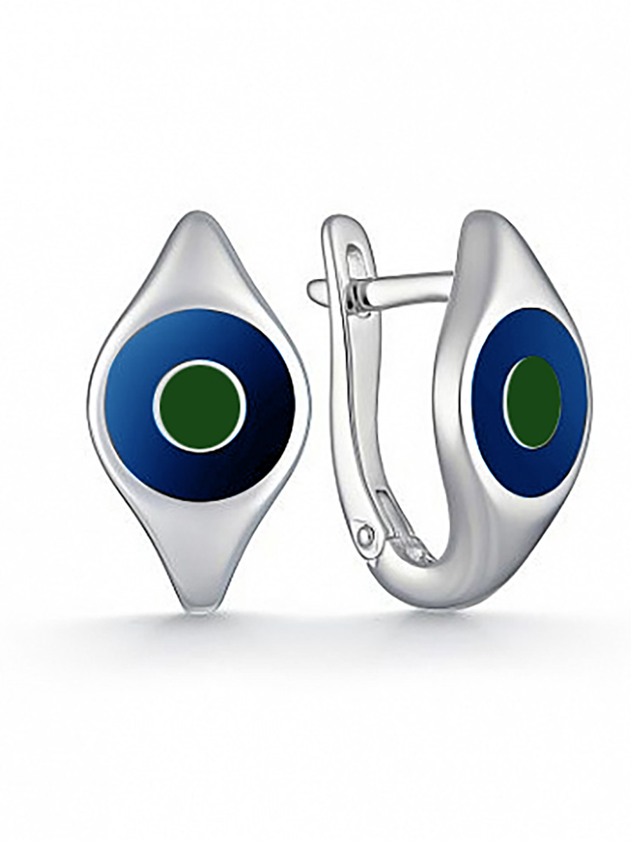 

Серьги из серебра ЯХОНТ Золотой 238844, эмаль, 238844