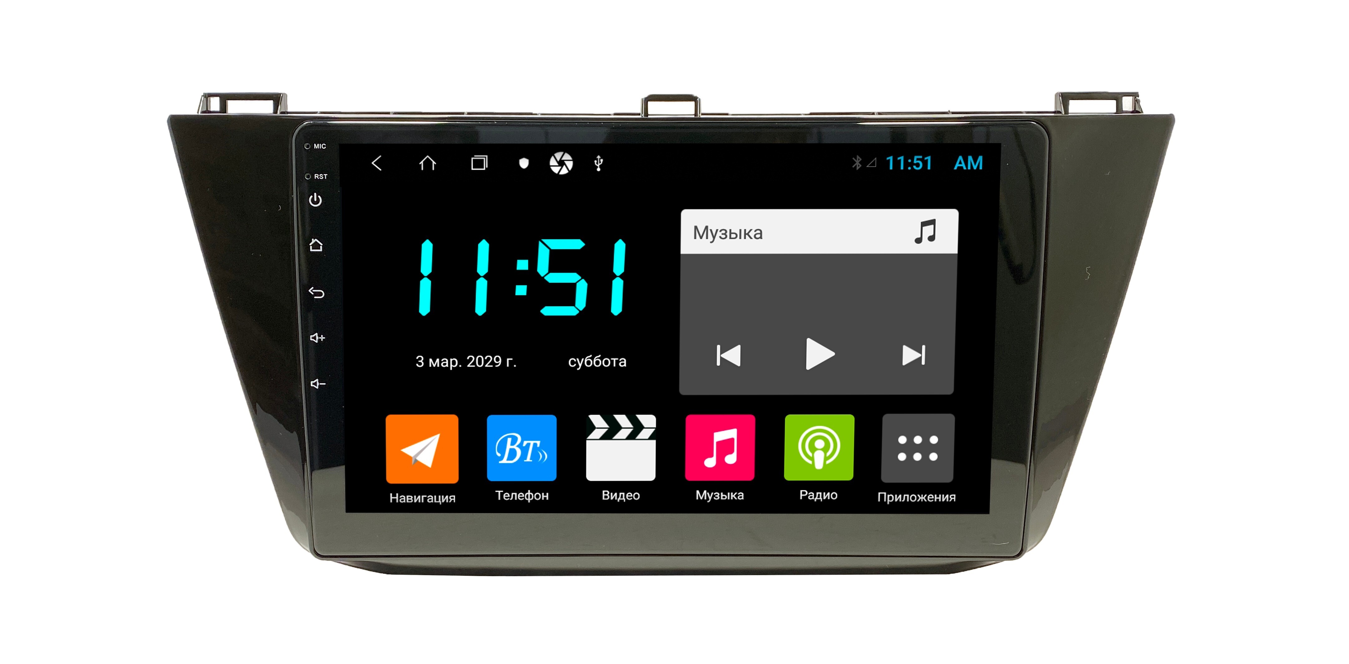 Штатная автомагнитола Zenith Volksvagen Tiguan 2017 Android 12 464GB Мультируль 3106400₽