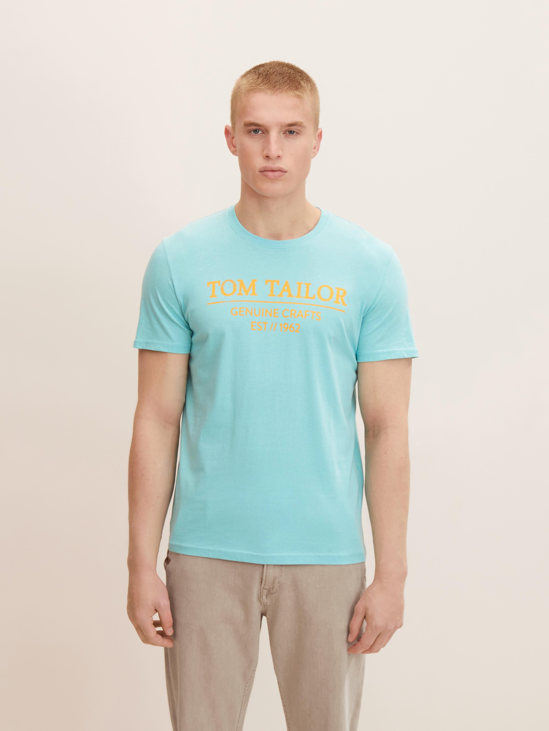 

Футболка мужская TOM TAILOR 1021229 бирюзовая 2XL, 1021229