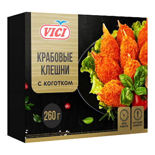 Крабы Vici, замороженные, без заправки, BIO, 260 гр