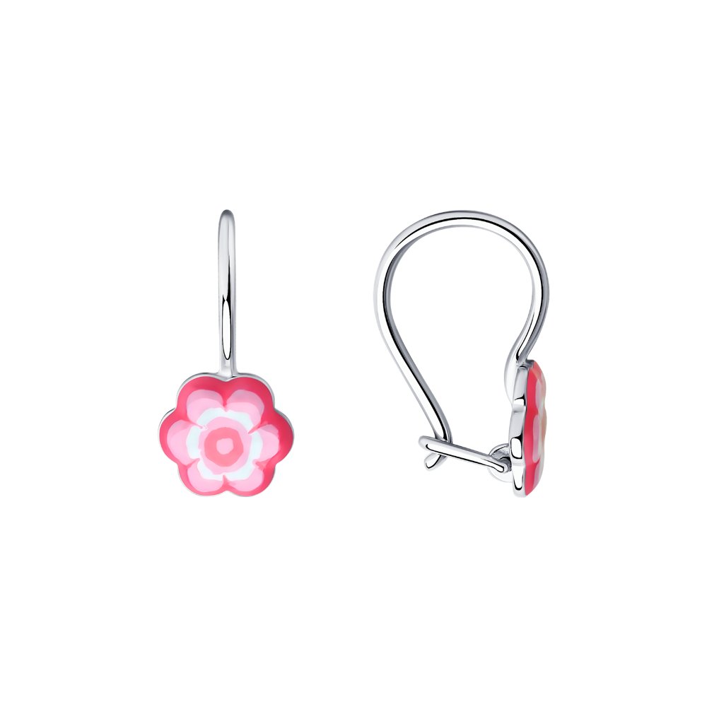 

Серьги из серебра ЯХОНТ Золотой 239022, эмаль, 239022