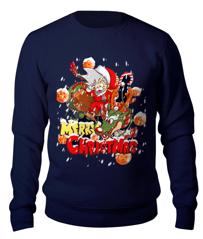 

Свитшот унисекс Printio Merry christmas синий XL, Merry christmas