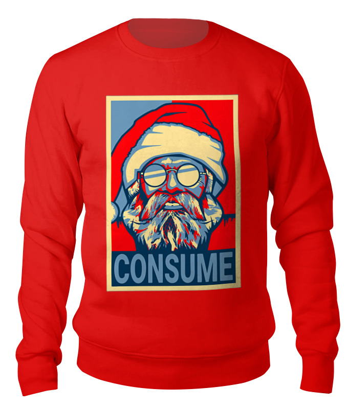

Свитшот унисекс Printio Merry christmas красный XL, Merry christmas