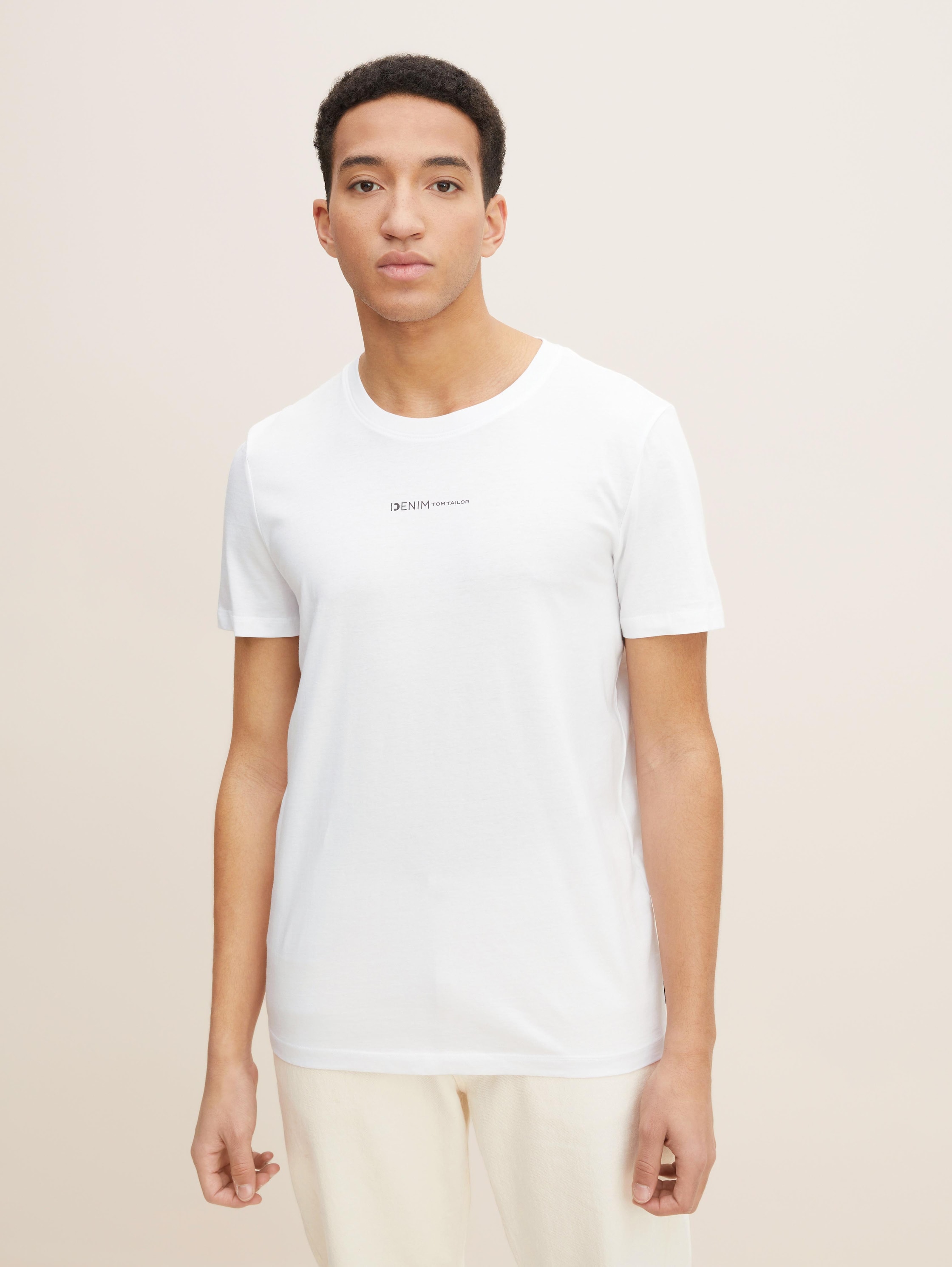 

Футболка мужская Tom Tailor Denim 1032335 белая XS, 1032335