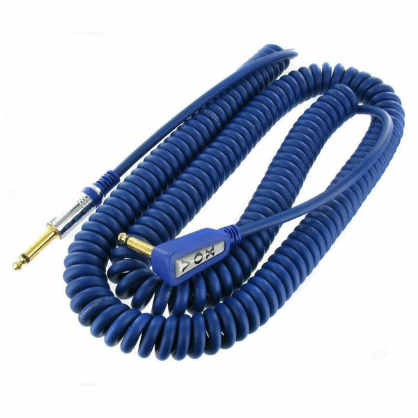 фото Кабель аудио 1xjack - 1xjack vox vintage coiled cable blue 9.0m